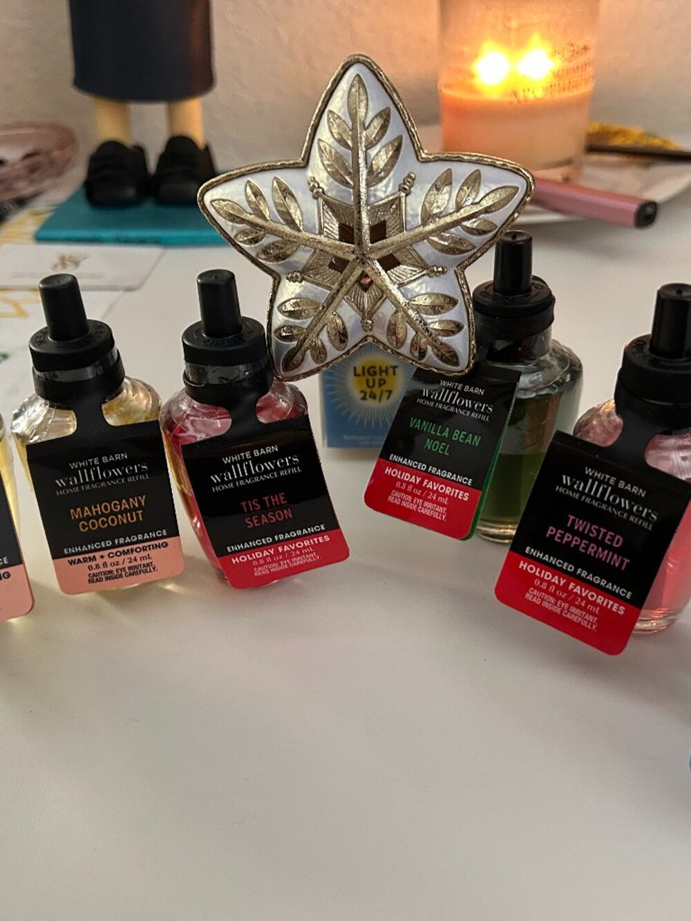 New Bath&Body Star Wallflower with 6 Refills